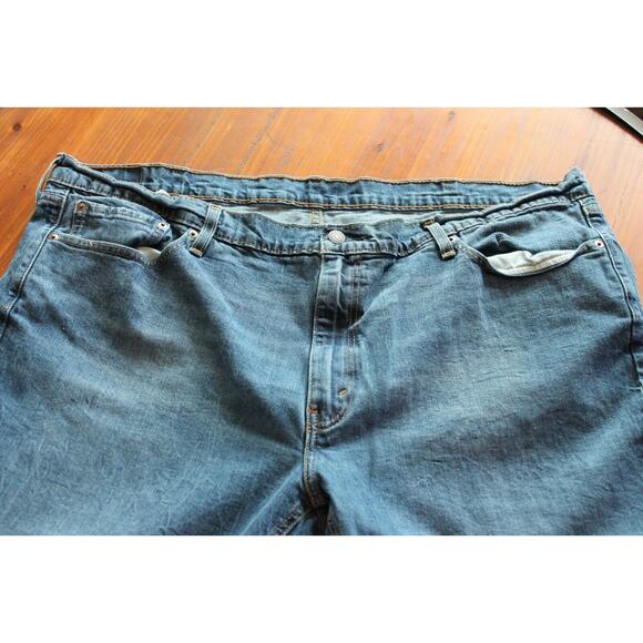 Levi's 541 Jeans Mens 48x29 Blue Athletic Taper Flex Stretch Medium Wash Denim - Picture 4 of 5